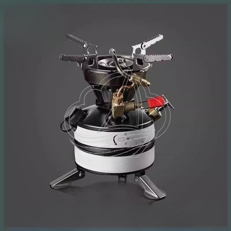 Camping Cooking Kit - All-in-one draagbare campingkookset met multi-brandstofbrander voor
