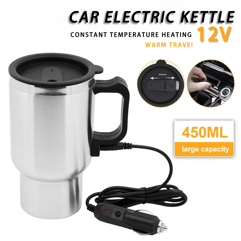 Camping Cooking Tin - Elektrische Verwarming Auto Waterkoker Dc 12V
