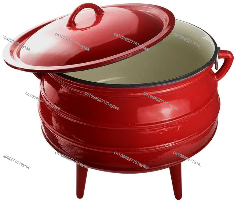 Camping Cooking Dutch Oven - Gloednieuwe Voorraad Emaille Gietijzeren Potjie Pot