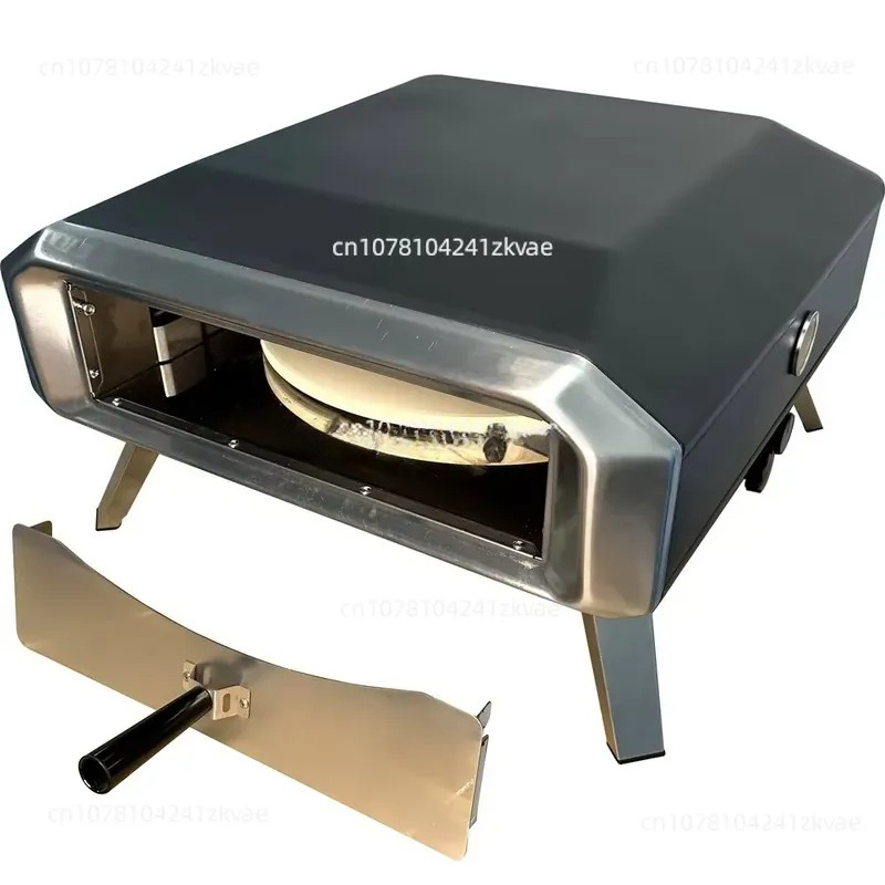 Camping Cooking Ovens - 16 inch huishoudelijke handmatige draaibare pizza-gasoven