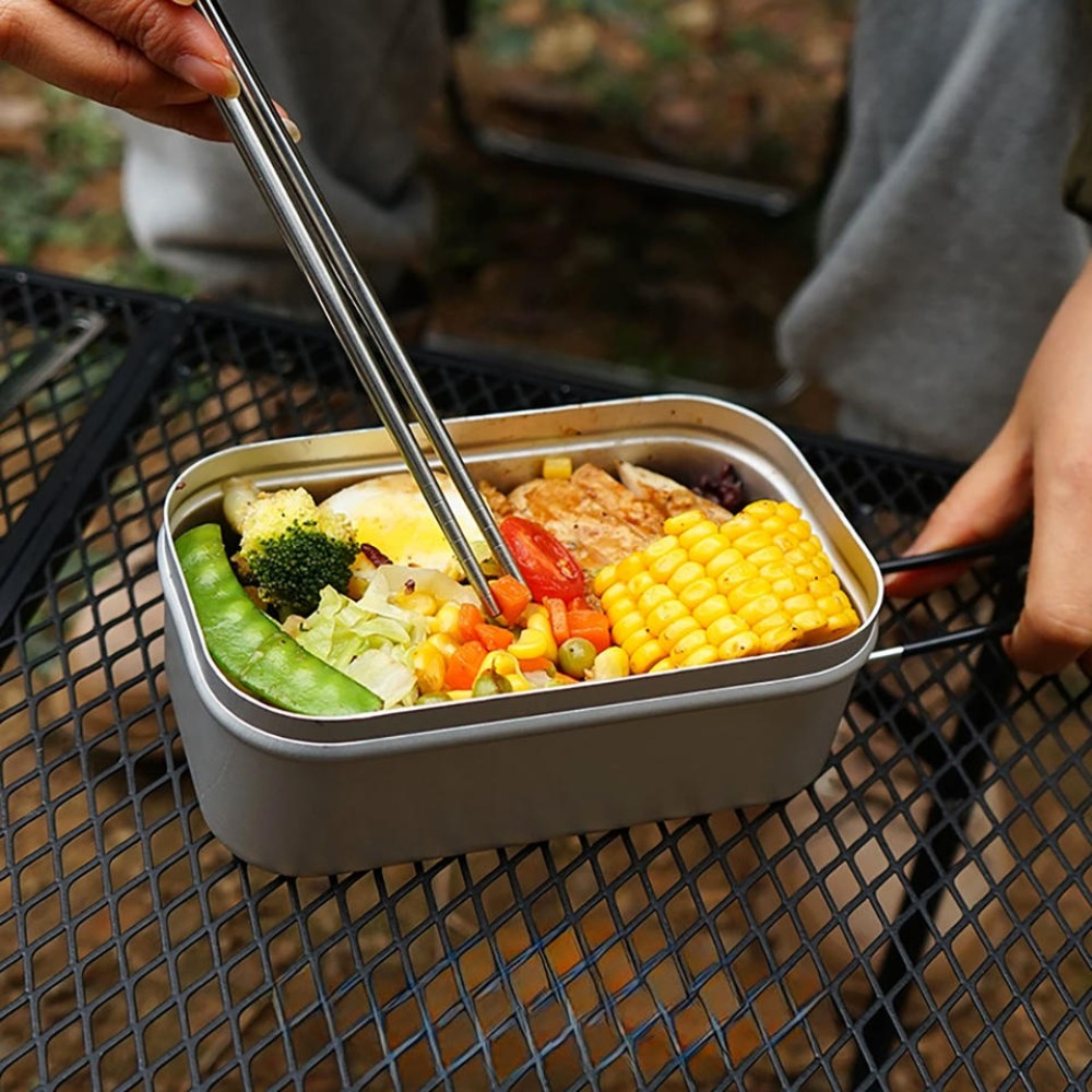 Camping Cooking Box - Ultralicht serviesgoed Kampeerkookgerei Lunchbox Kookpotten Picknickaccessoires