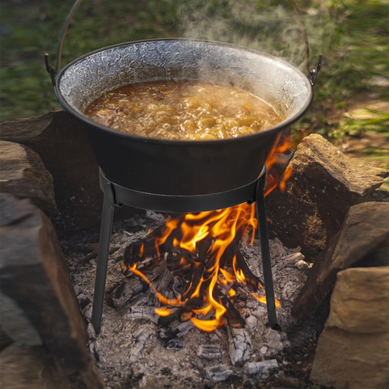 Camping Cooking Dutch Oven - 【Grote uitverkoop!】 Vouwbare campingtripod grill, open