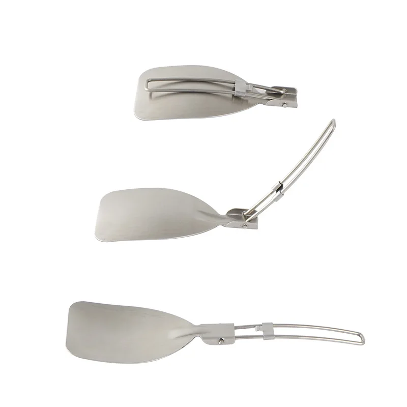 Quechua Camping Cooking Set - Opvouwbare kampeer-spatel van roestvrij staal, kookgerei