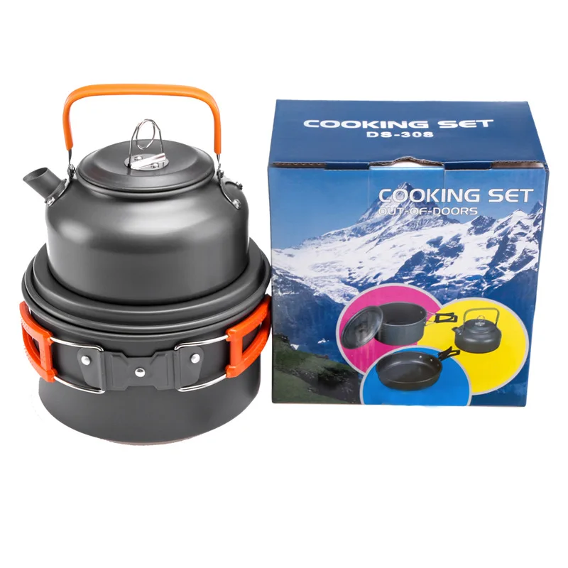 Camping Cooking Kit - Outdoor Pot Pan Ketel Camping Kookgerei