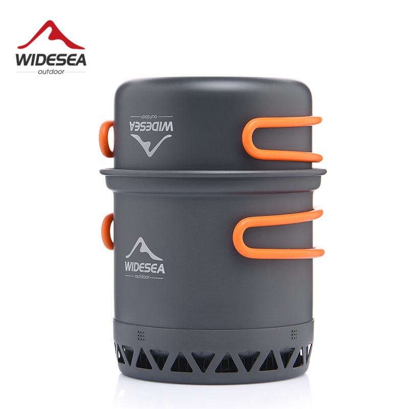 Quechua Camping Cooking Set - Widesea Camping Pot 1.3L 2.3L Kookgerei
