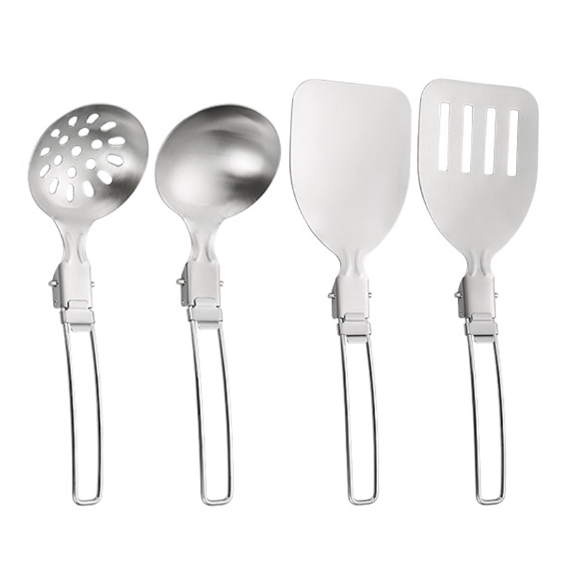 Camping Cooking Bundle - 4 Stuks Outdoor Opvouwbare Keukengerei Set