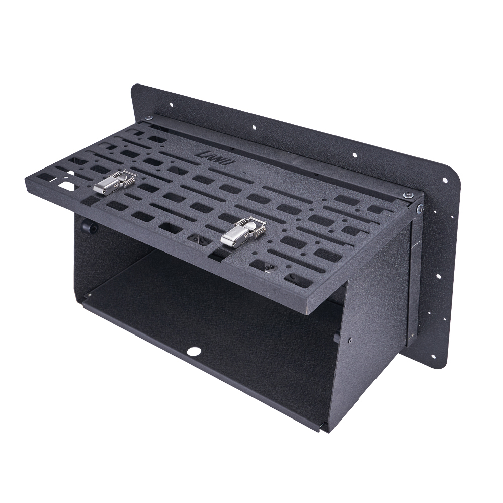 Camping Cooking Box - Legering Achterdeur Vouwen Drop Down Tafel