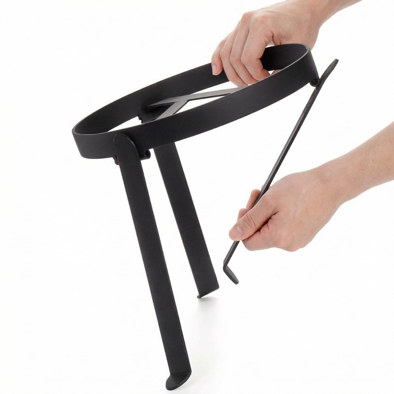 Camping Cooking Dutch Oven - L71A Opvouwbare campingstatiefgrill met open vuur