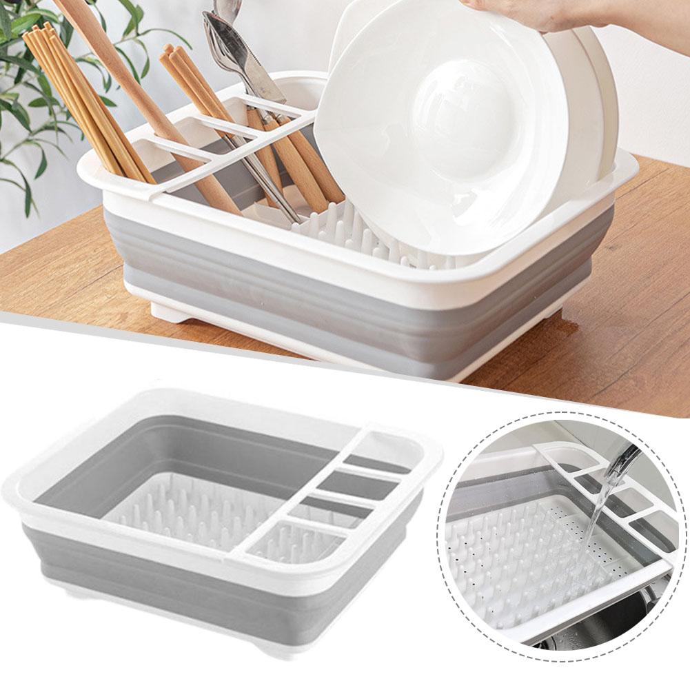 Camping Cooking Box - Opvouwbare afdruipbak, serviesorganizer, gootsteen droogrek, draagbare