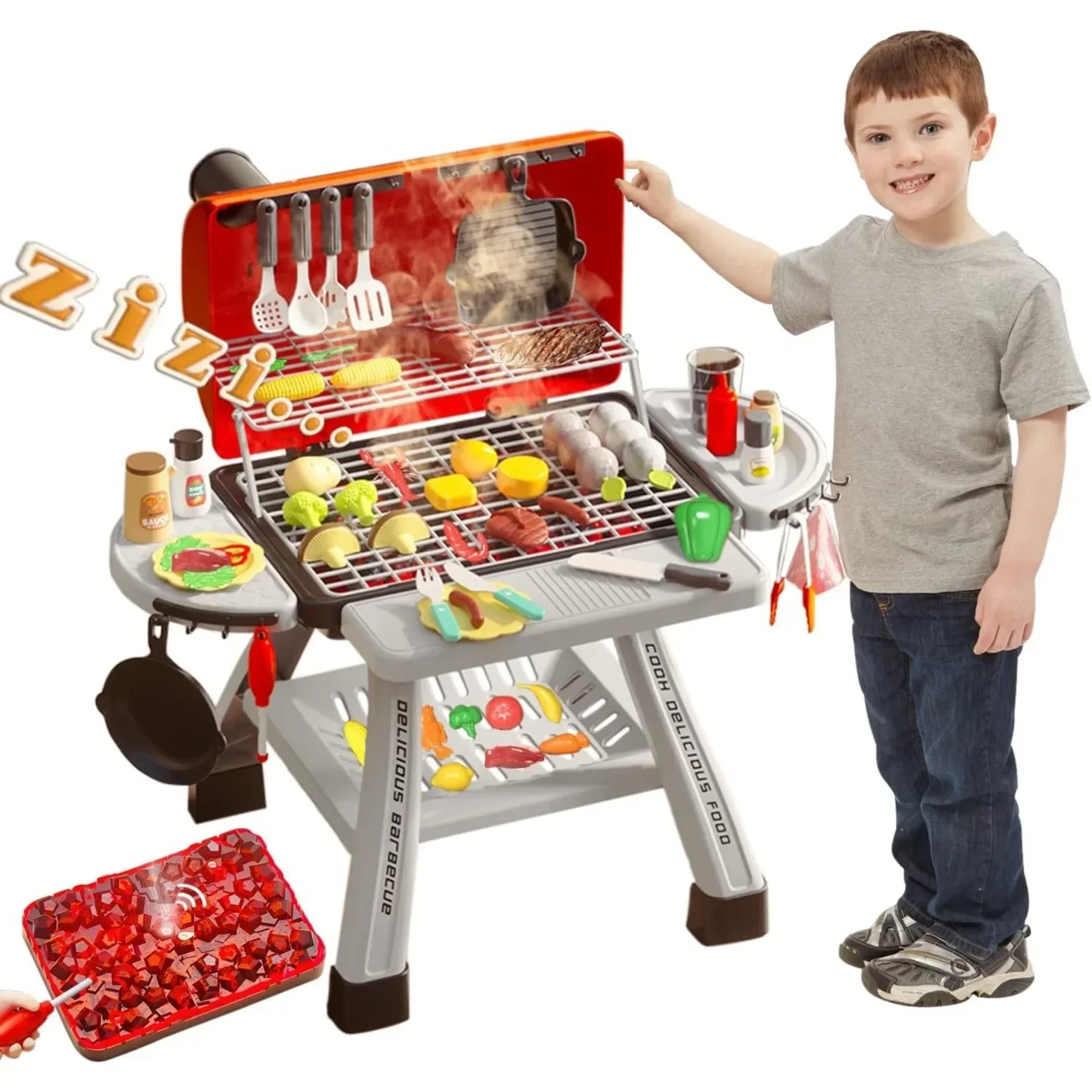 Camping Cooking With Kids - Barbecue Grill Speelgoedset Kinderen BBQ Fantasiespel