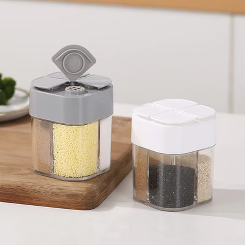 Camping Cooking Kit - 4-in-1 plastic kruidenbakjes voor kamperen met