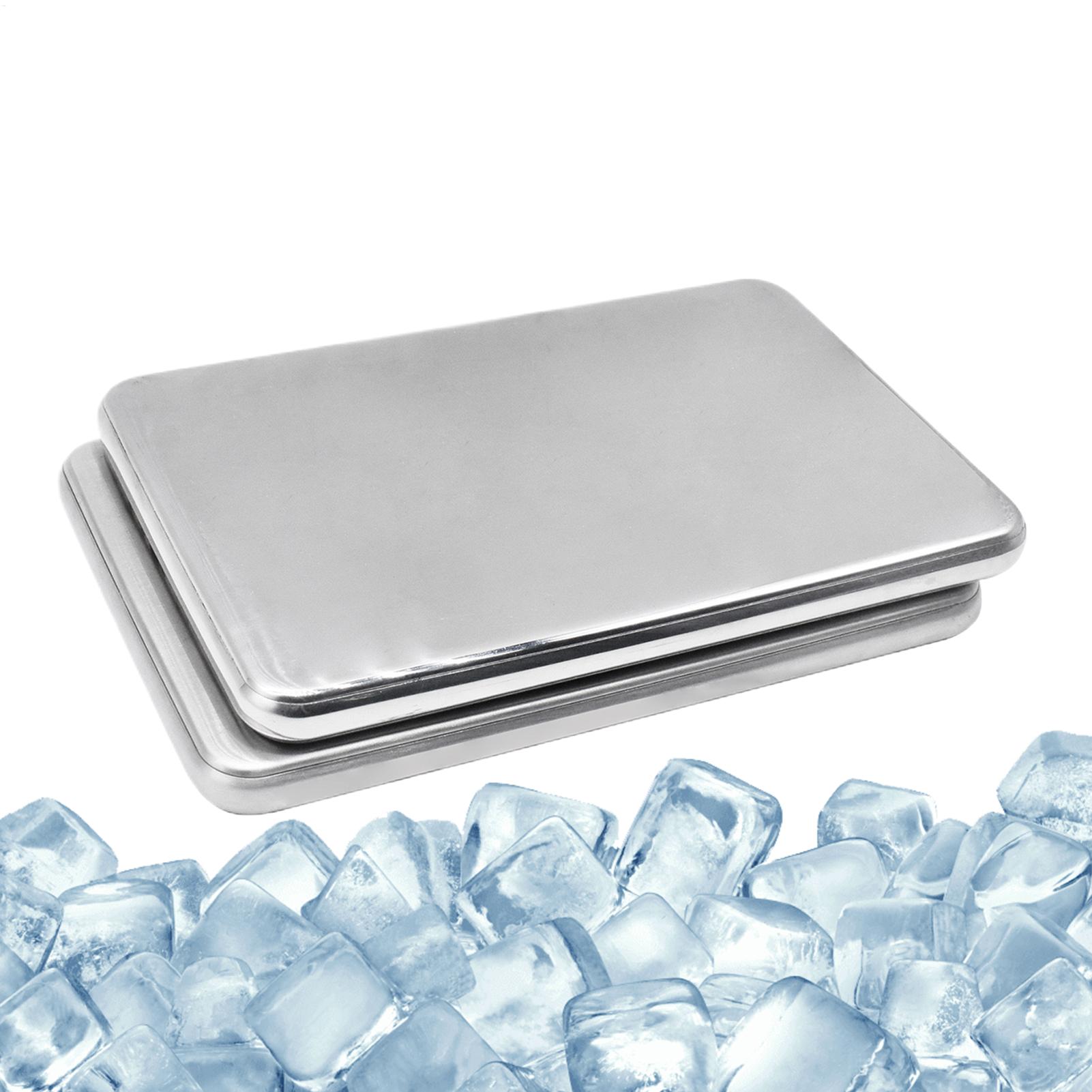 Camping Cooking Box - 2 stuks roestvrijstalen ijspakketten langdurige herbruikbare