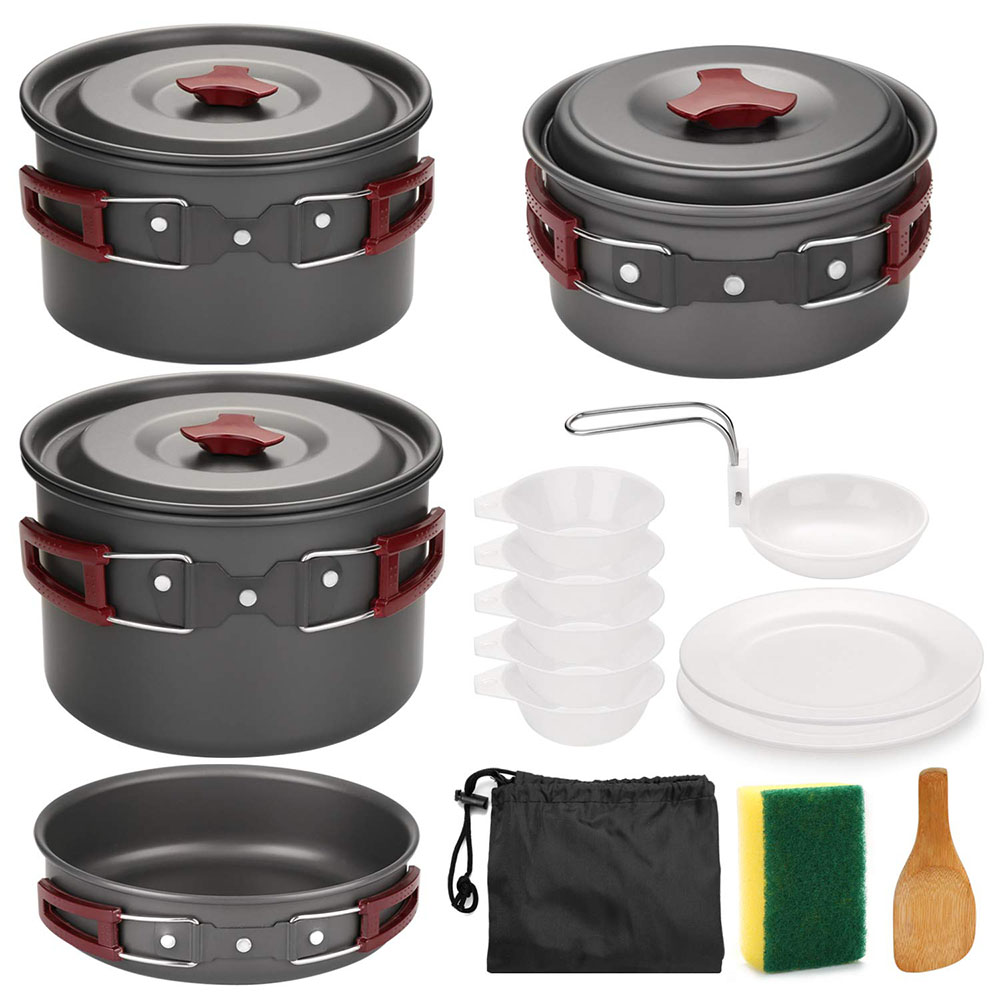 Camping Cooking Kit - Outdoor Camping Kookgerei Kit Non Stick