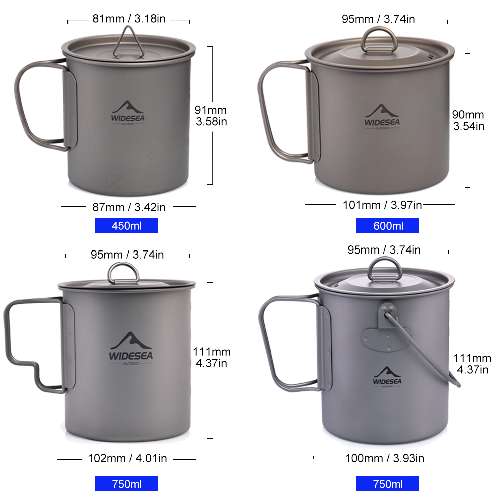 Widesea Campingmok Titanium be - Quechua Camping Cooking Set recensie en prijs