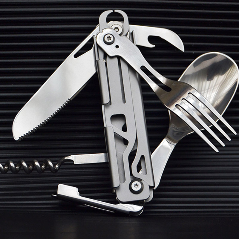 Multifunctionele campingvork-  - Quechua Camping Cooking Set recensie en prijs