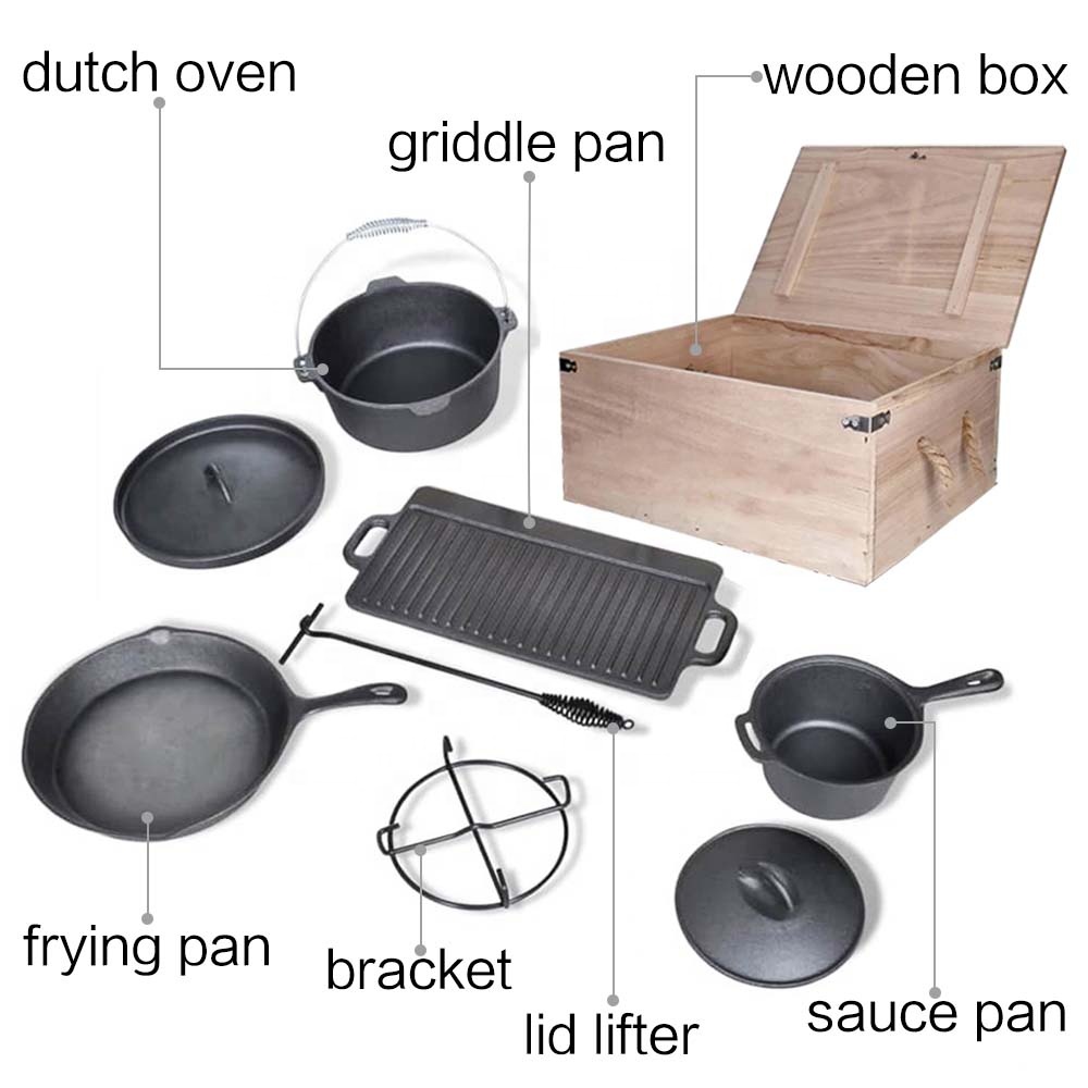 Voorgekruide BBQ Heavy Duty Ou - Camping Cooking Dutch Oven recensie en prijs