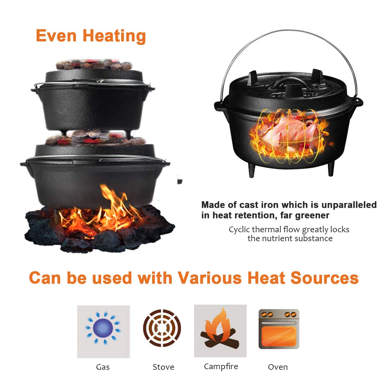 25Cm Kamp Nederlandse Oven Voo - Camping Cooking Dutch Oven recensie en prijs