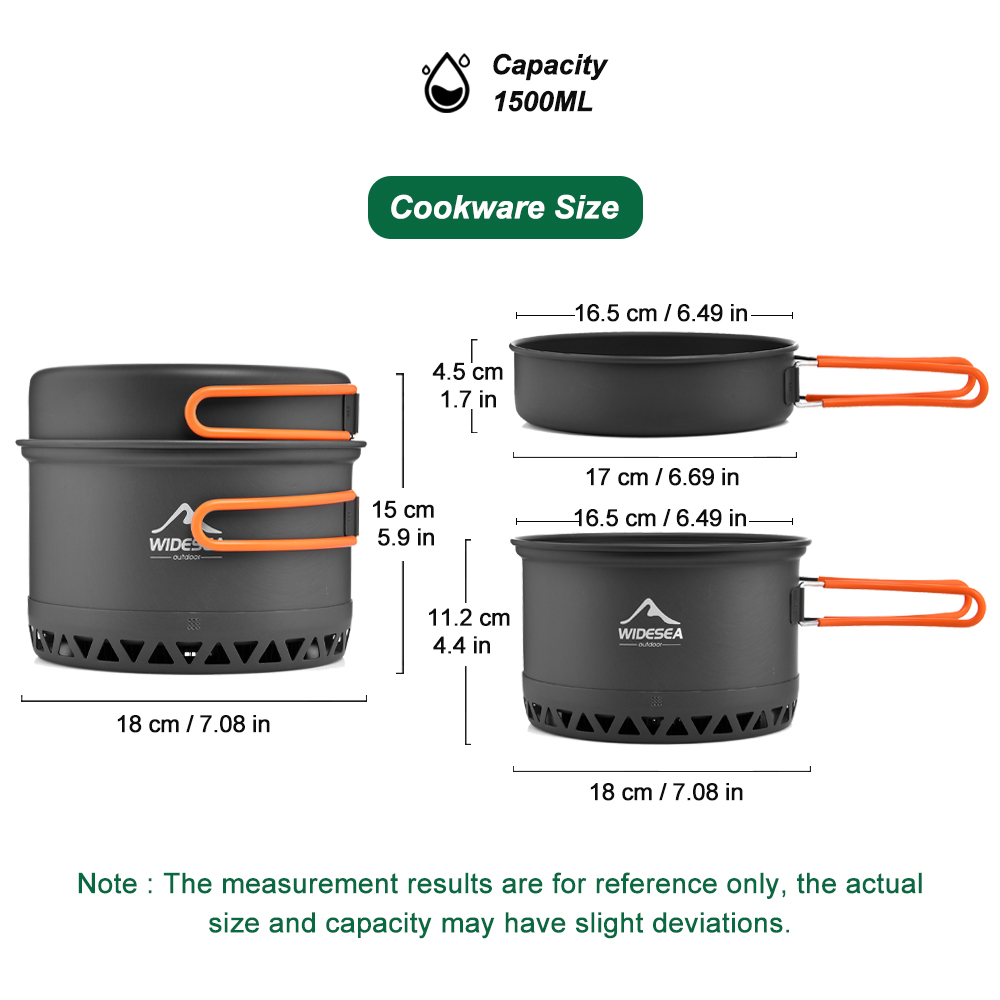 Campingservies Outdoor pannens - Camping Cooking Kit recensie en prijs