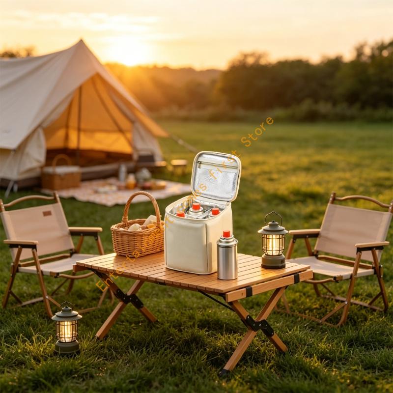 Gasflesopbergkoffer met draagg - Camping Cooking Canister recensie en prijs