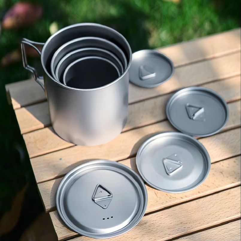 Nieuwe Camping Titanium Cups 3 - Camping Cooking Handle recensie en prijs