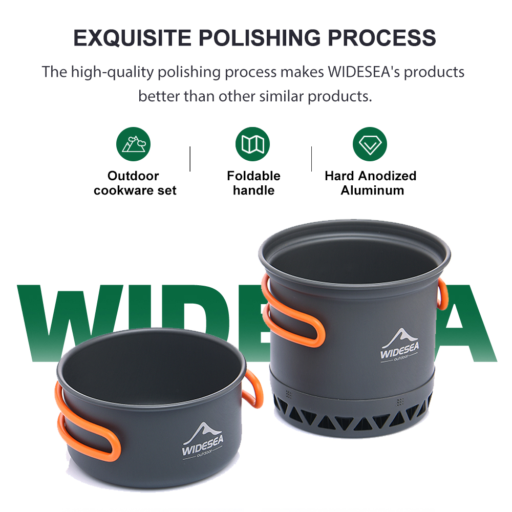 Outdoor Camping Pot 1.3L 2.3L  - Quechua Camping Cooking Set recensie en prijs