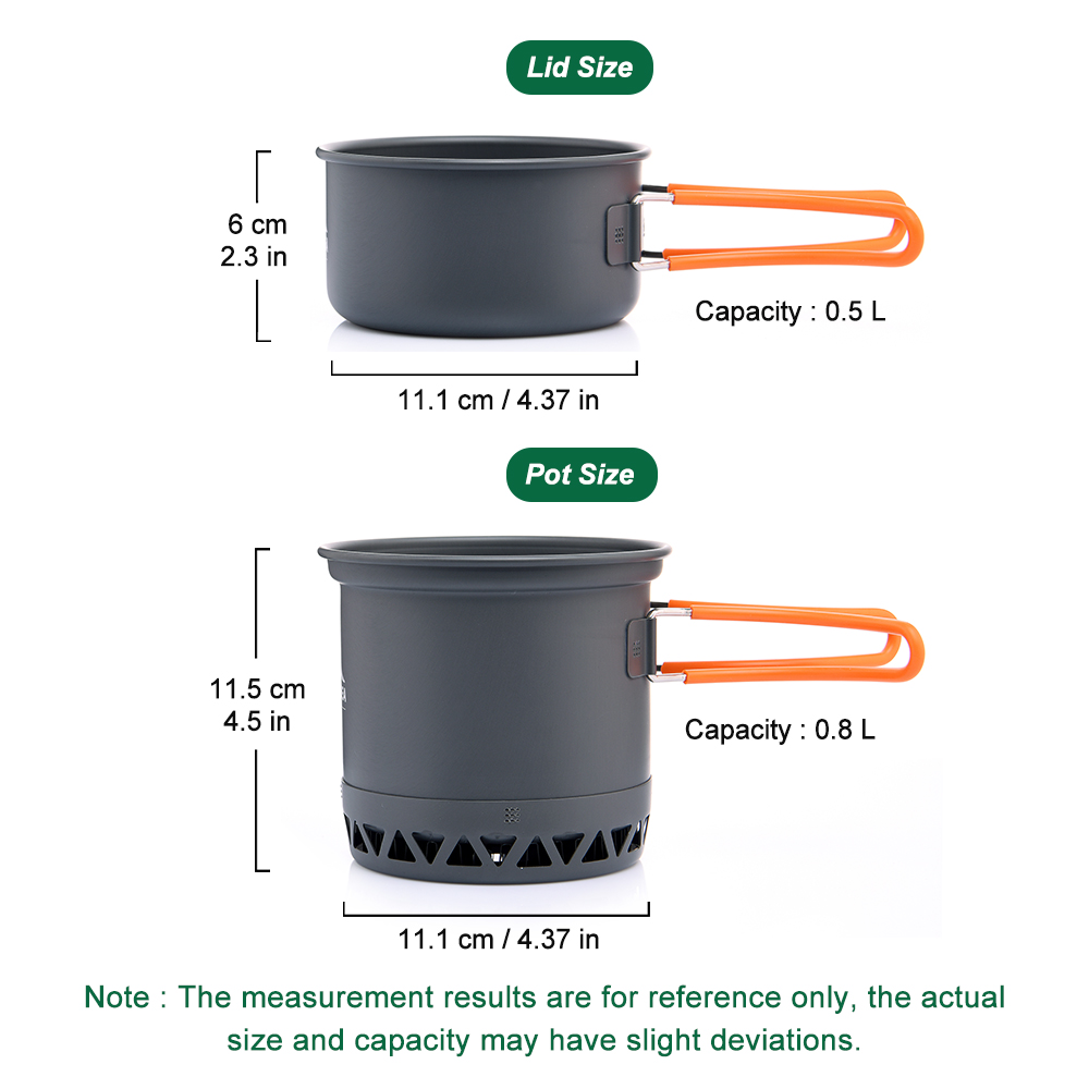 Outdoor Camping Pot 1.3L 2.3L  - Quechua Camping Cooking Set recensie en prijs