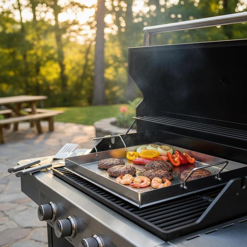 Universele platte bakplaat 18x - Camping Cooking Handle recensie en prijs