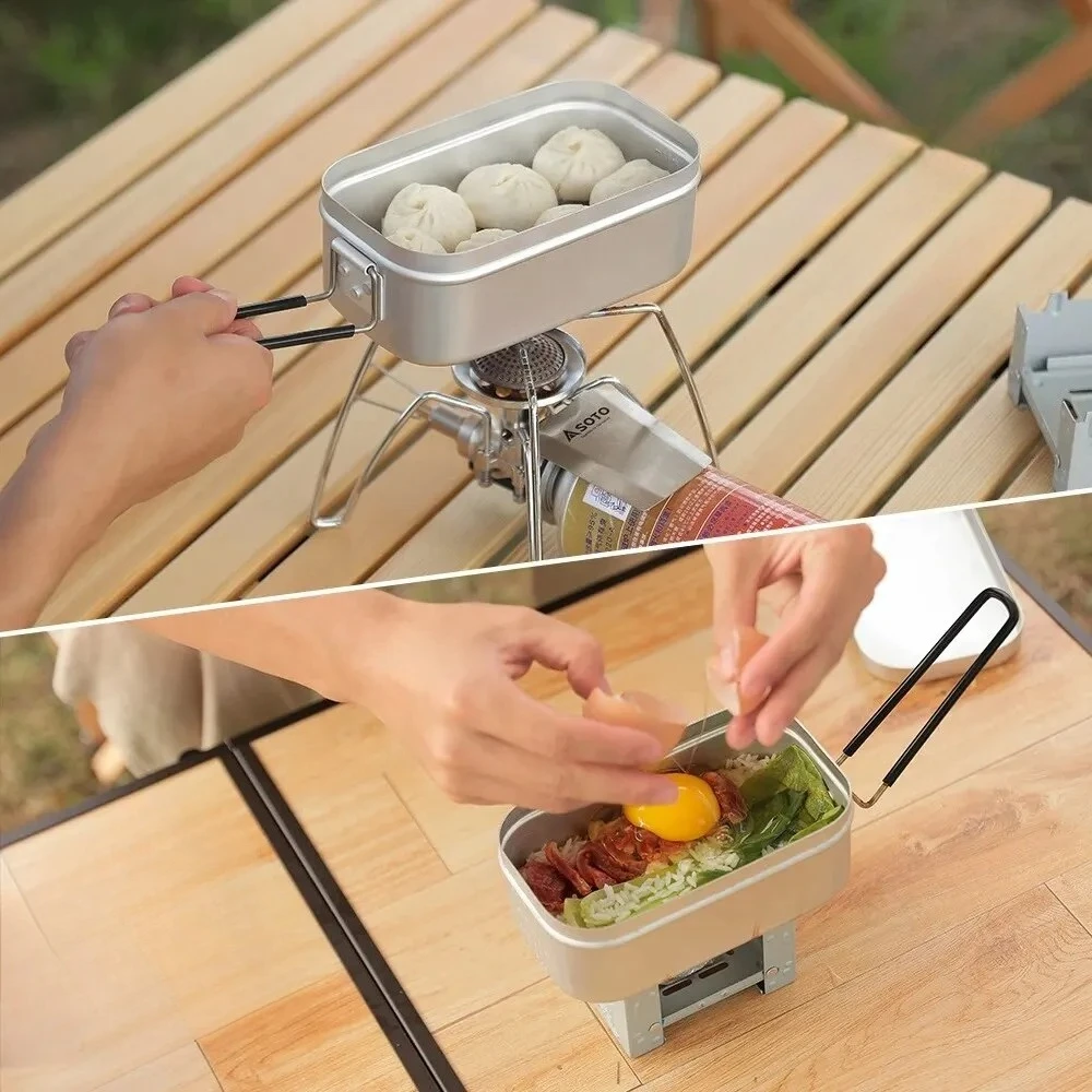 800/1400ML Aluminium Lunchboxe - Camping Cooking Meals recensie en prijs