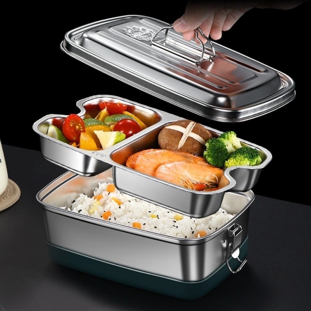 Dubbellaagse roestvrijstalen l - Camping Cooking Box recensie en prijs
