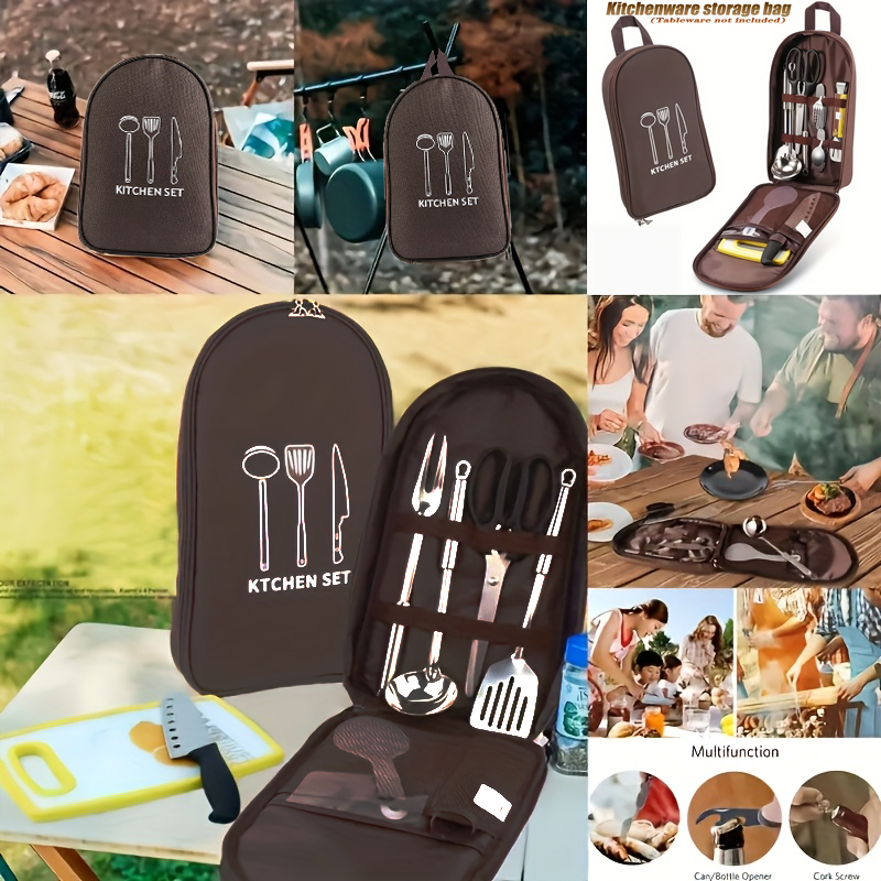 Kooktas voor buiten Campingopb - Camping Cooking Utensils Storage recensie en prijs