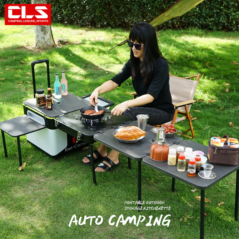 Draagbare mobiele campingkeuke - Camping Cooking Box recensie en prijs