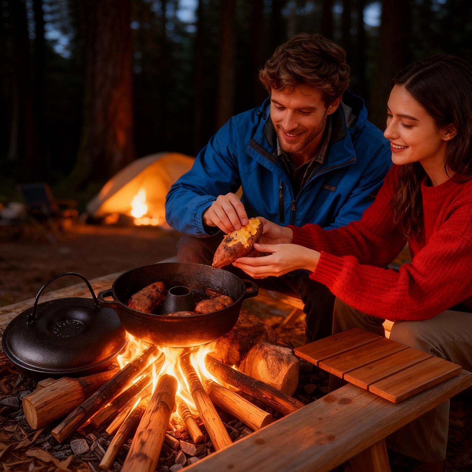 Gietijzeren ketel voor koken,  - Camping Cooking Dutch Oven recensie en prijs