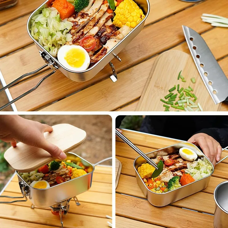 Lunchbox van roestvrij staal 3 - Camping Cooking Box recensie en prijs