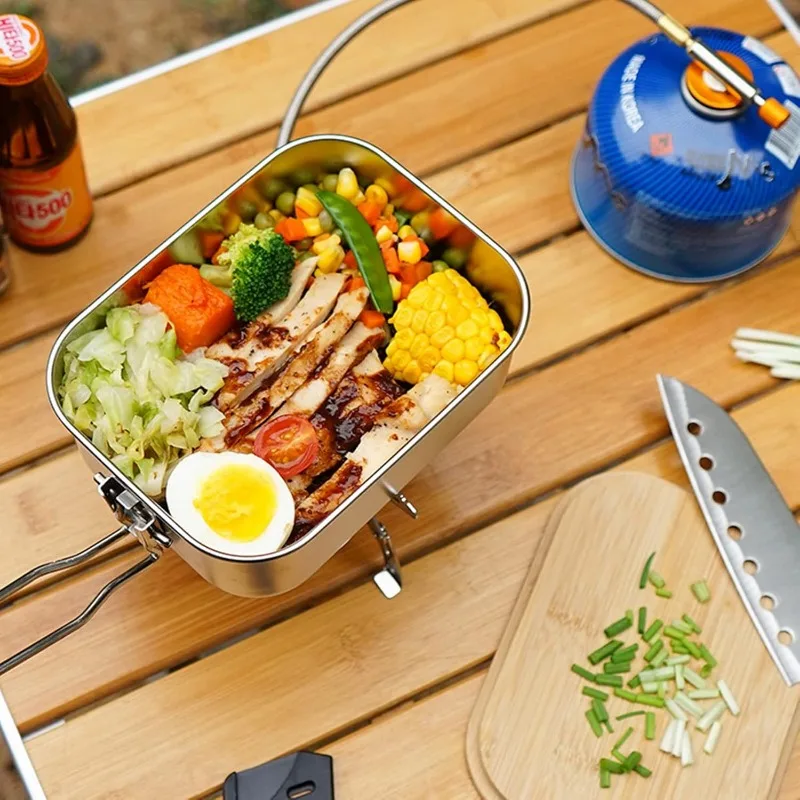 Lunchbox van roestvrij staal 3 - Camping Cooking Box recensie en prijs