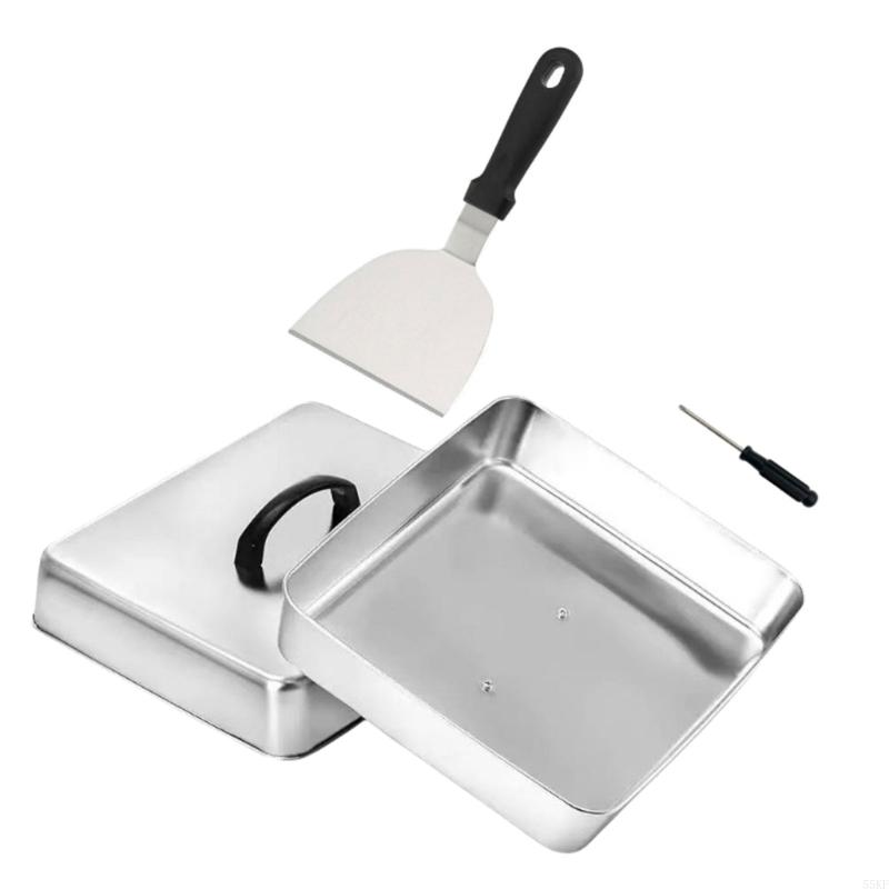 Platte deksel met vierkante vo - Camping Cooking Meals recensie en prijs