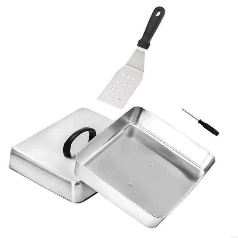 Platte deksel met vierkante vo - Camping Cooking Meals recensie en prijs