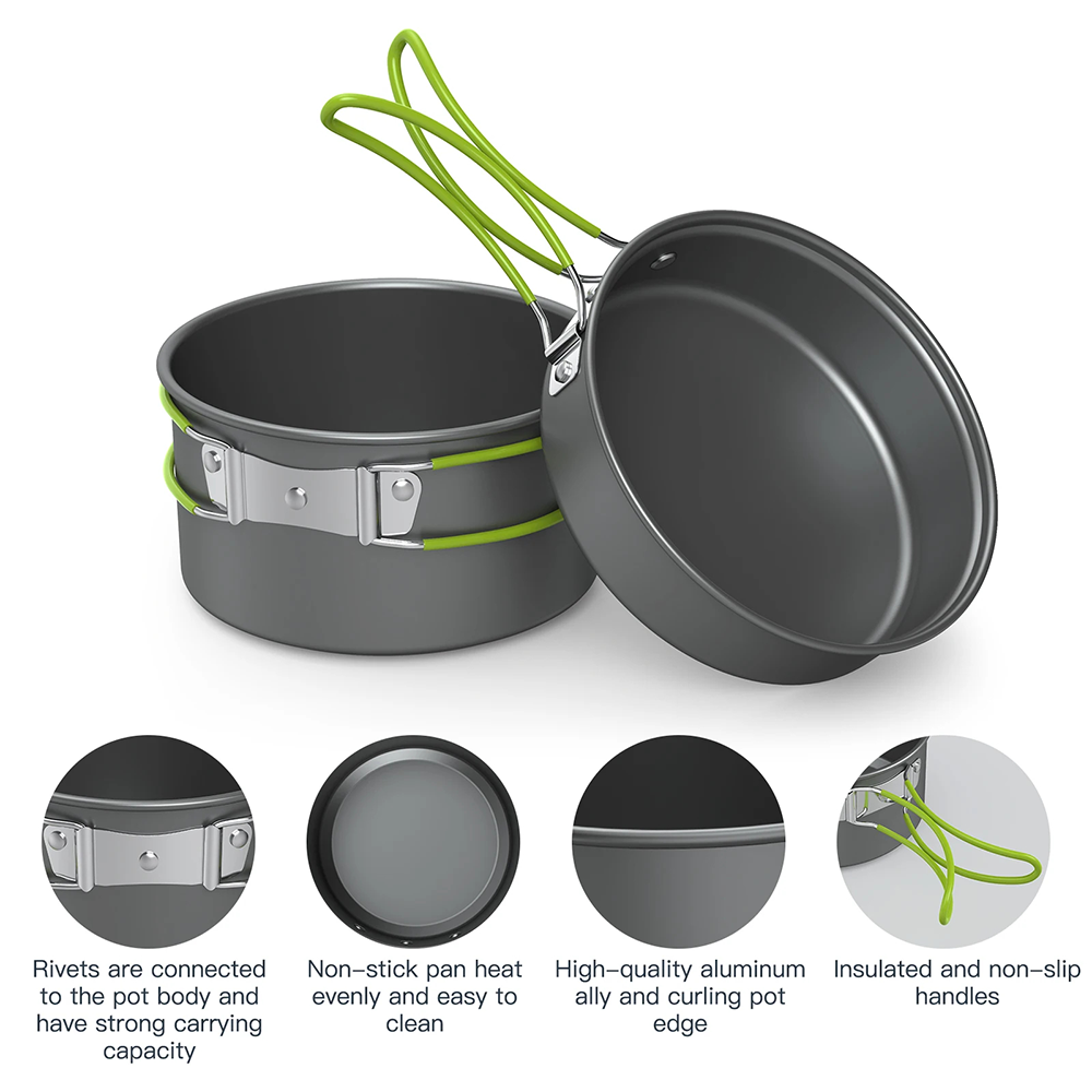 Outdoor kookpot campinggerei s - Quechua Camping Cooking Set recensie en prijs