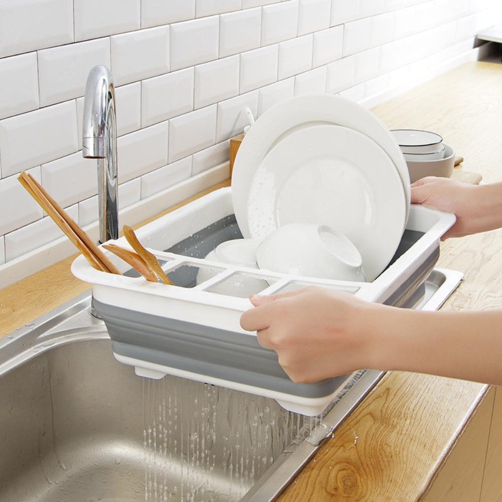 Opvouwbare afdruipbak, servies - Camping Cooking Box recensie en prijs