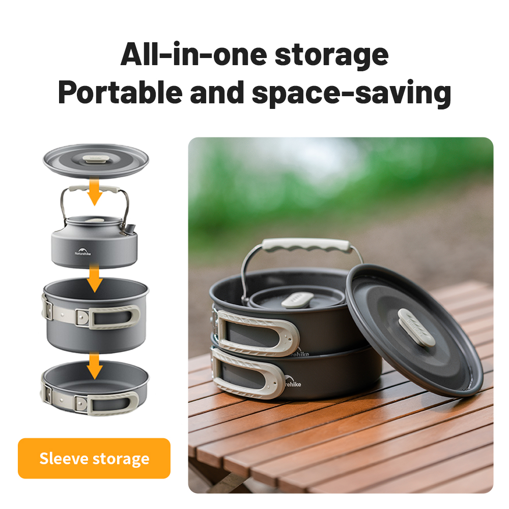 Naturehike Camping Kookgerei K - Quechua Camping Cooking Set recensie en prijs