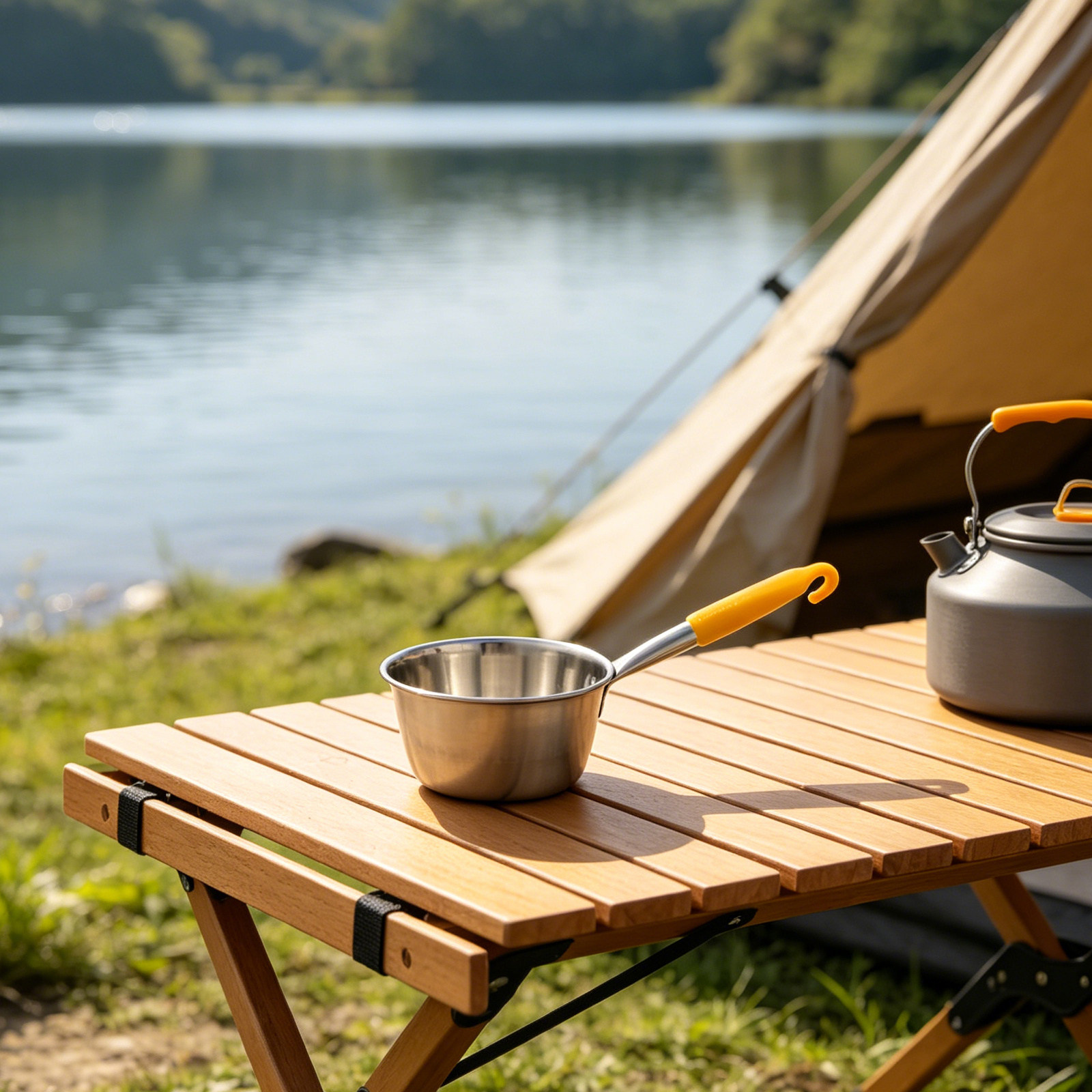 Draagbare roestvrijstalen wate - Camping Cooking Handle recensie en prijs