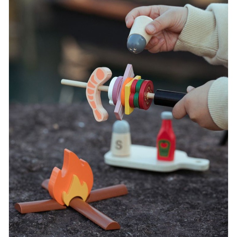 Houten Camping Fantasiespelset - Camping Cooking With Kids recensie en prijs