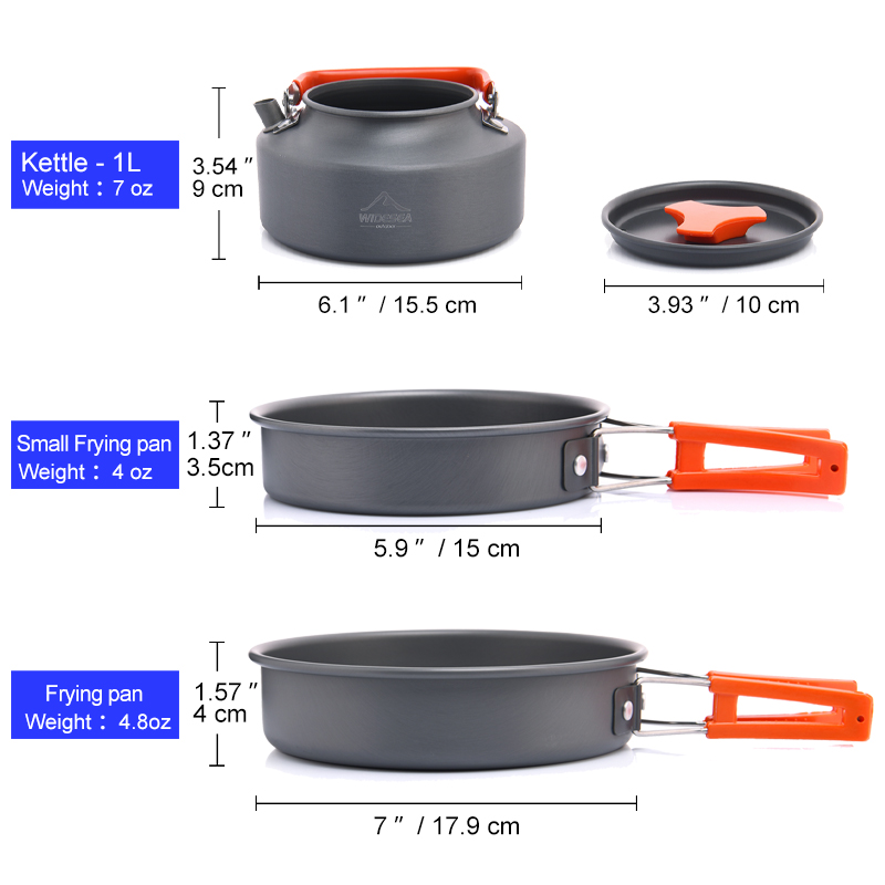 Widea Camping Outdoor Kookgere - Camping Cooking Kit recensie en prijs