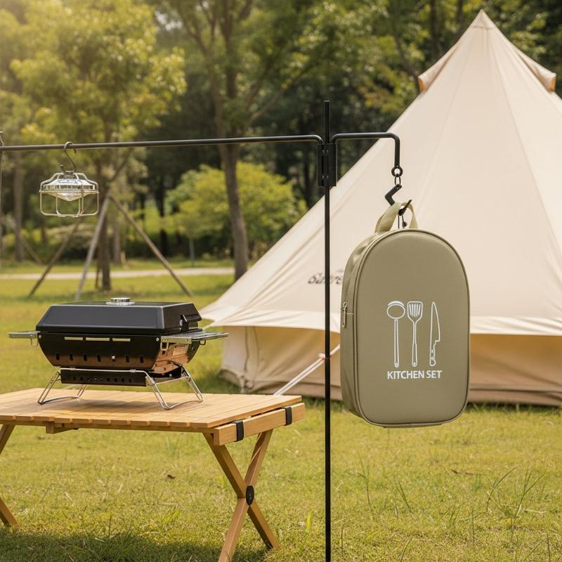 Kooktas voor buiten Campingopb - Camping Cooking Utensils Storage recensie en prijs