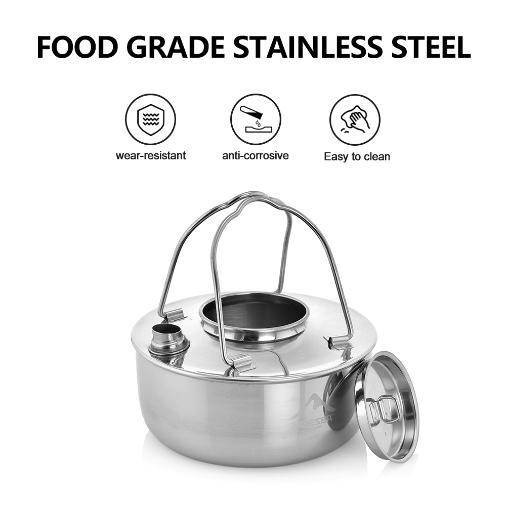 Widesea Camping Outdoor 1.7L S - Camping Cooking Kit recensie en prijs