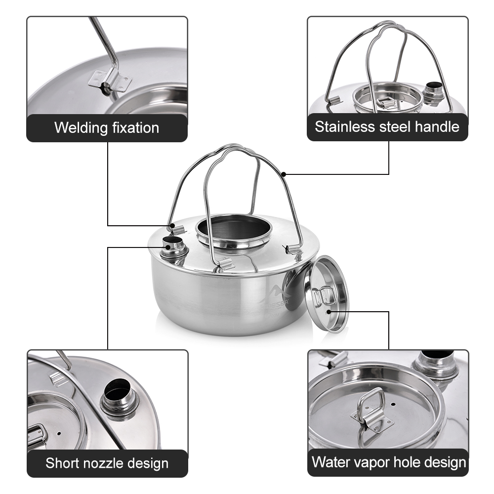 Widesea Camping Outdoor 1.7L S - Camping Cooking Kit recensie en prijs