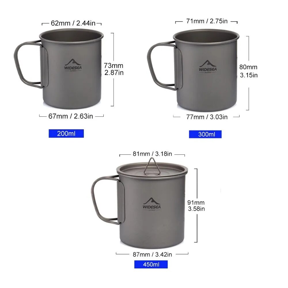 Widesea Camping Mok Titanium C - Quechua Camping Cooking Set recensie en prijs