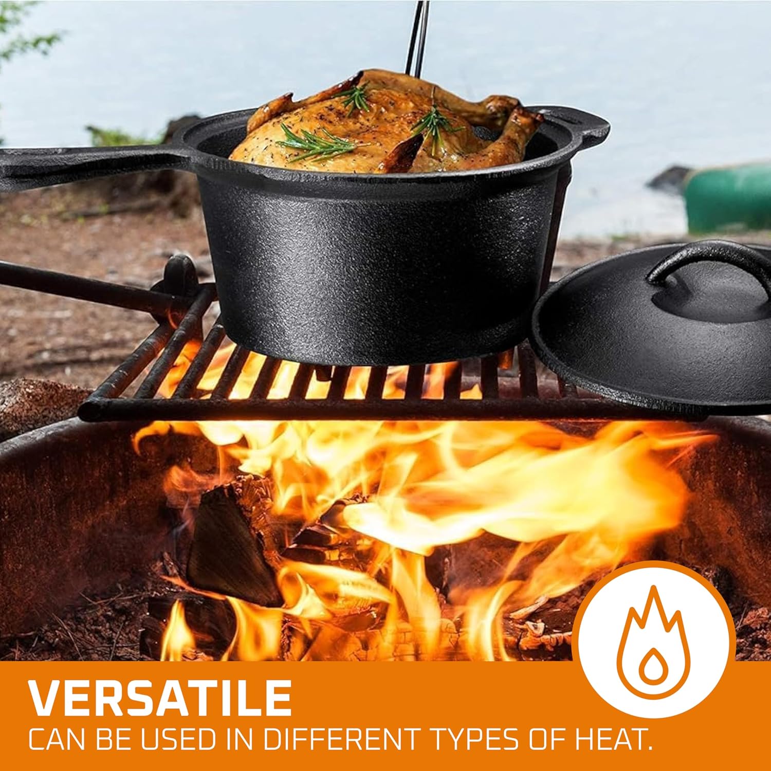 Camping kookset van 7 delen. V - Camping Cooking Dutch Oven recensie en prijs