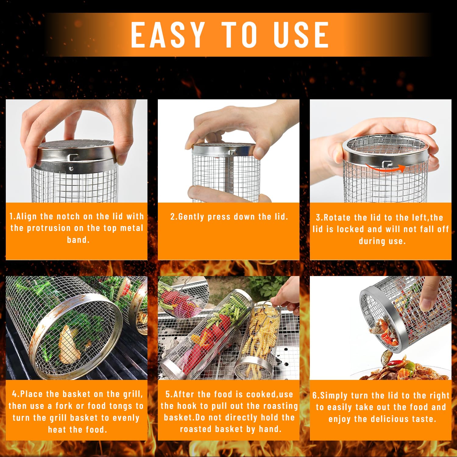 2-delige rollende grillmanden  - Camping Cooking Utensils Storage recensie en prijs