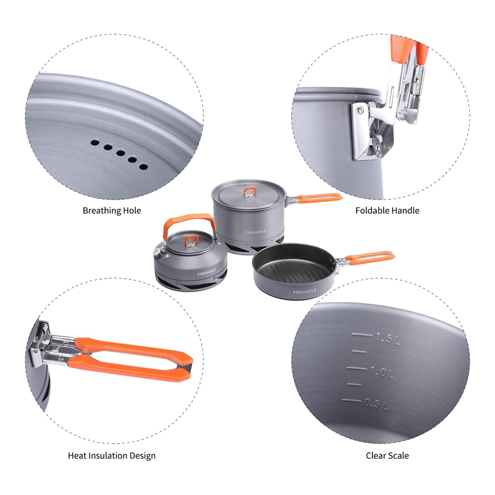 Fire Maple Camping Kookgerei G - Quechua Camping Cooking Set recensie en prijs
