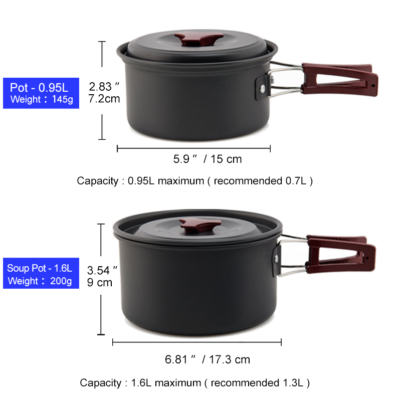 Widesea Camping Kookgerei Set  - Quechua Camping Cooking Set recensie en prijs